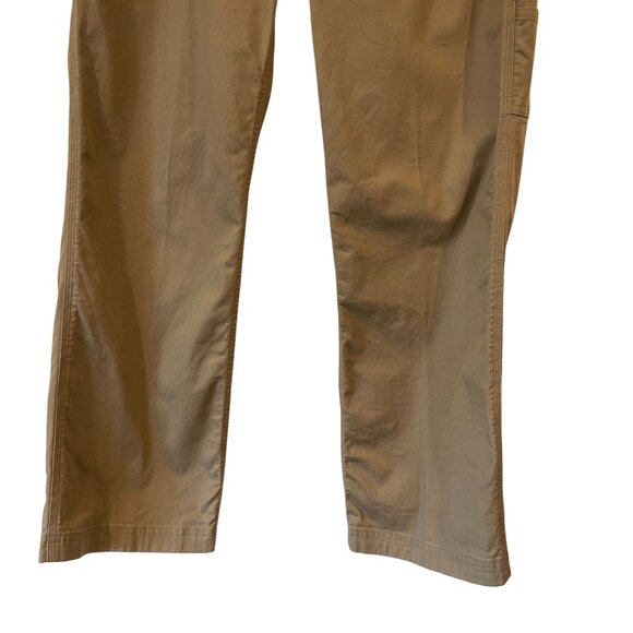 Duluth Trading Co Khaki Cargo Pants Size 10 x 29 Relaxed Fit Durable Workwear - Picture 5 of 7